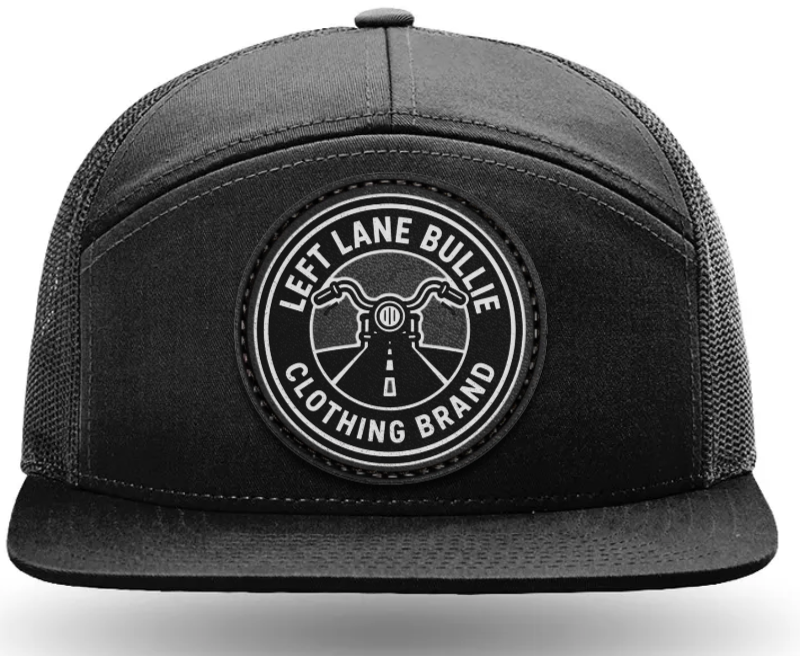 Left Lane Bullie 7-Panel Trucker Cap with Leather Patch