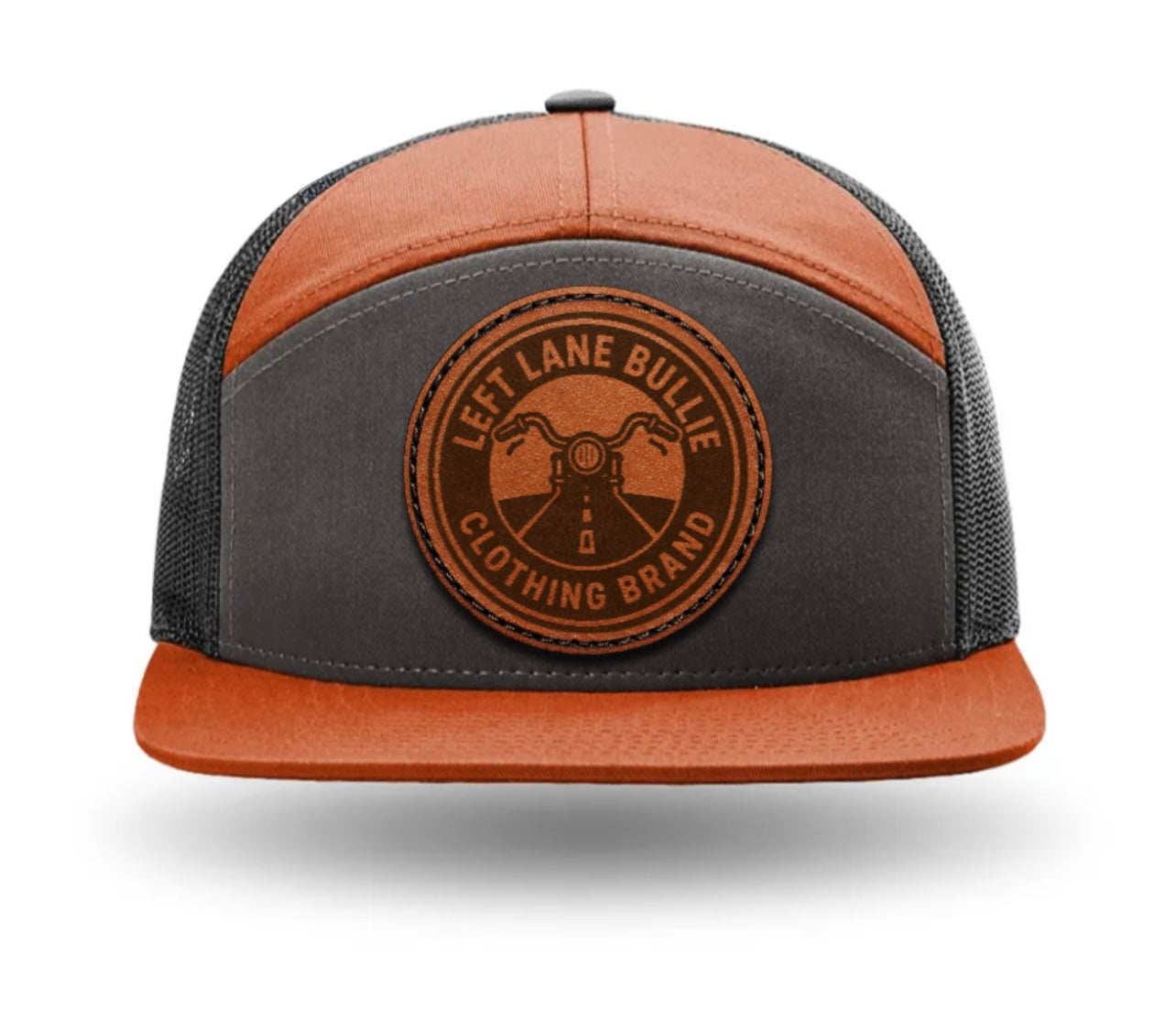 Left Lane Bullie 7-Panel Trucker Cap with Leather Patch