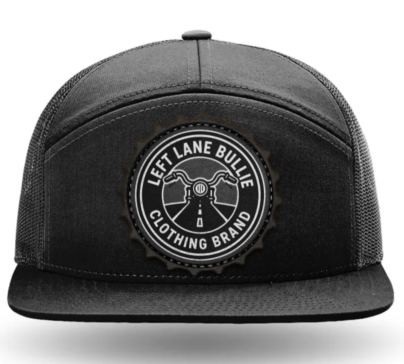 Left Lane Bullie 7-Panel Trucker Cap with Leather Patch