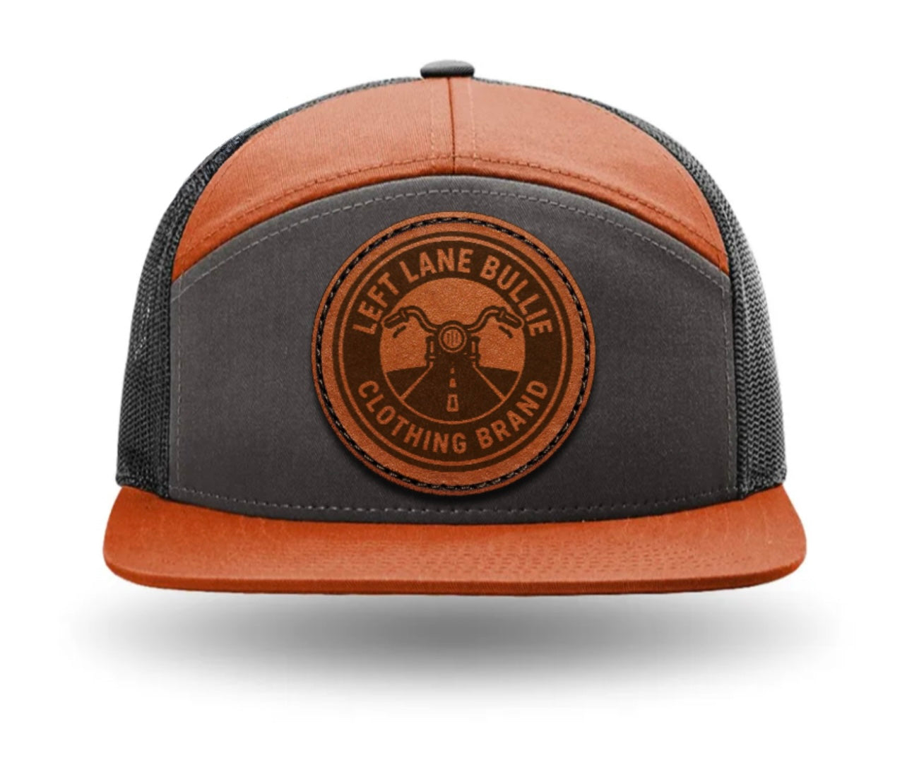 Left Lane Bullie 7-Panel Trucker Cap with Leather Patch